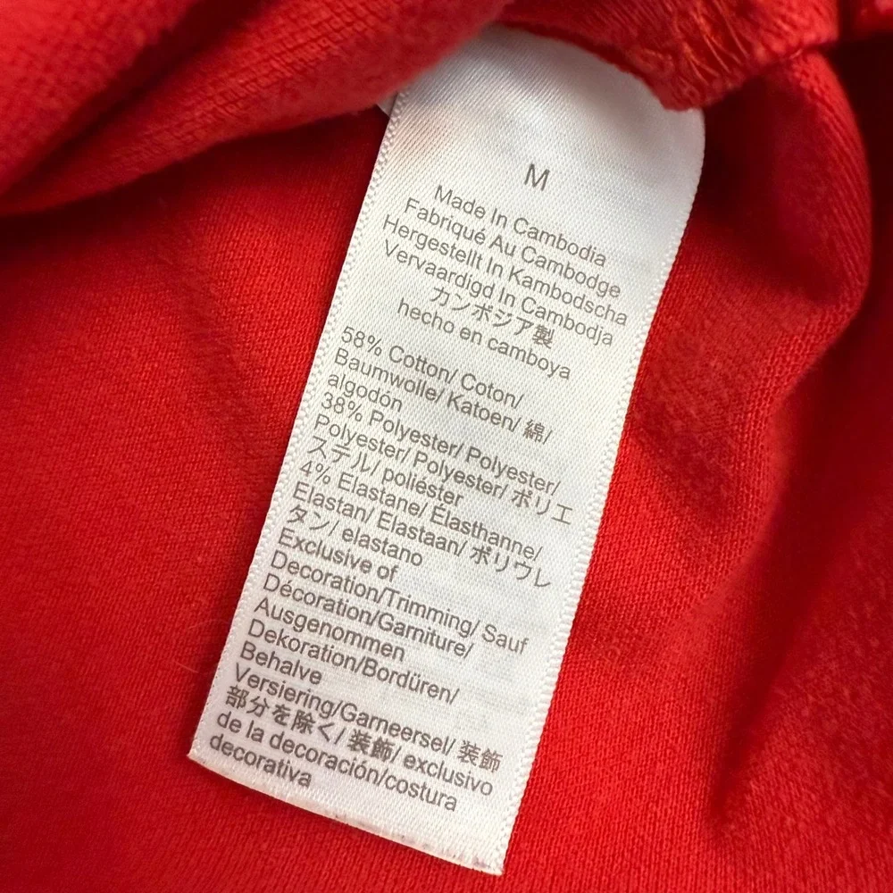 J. Crew Mens Red Flex Pique Polo Shirt Untucked Size M‎ Short Sleeve